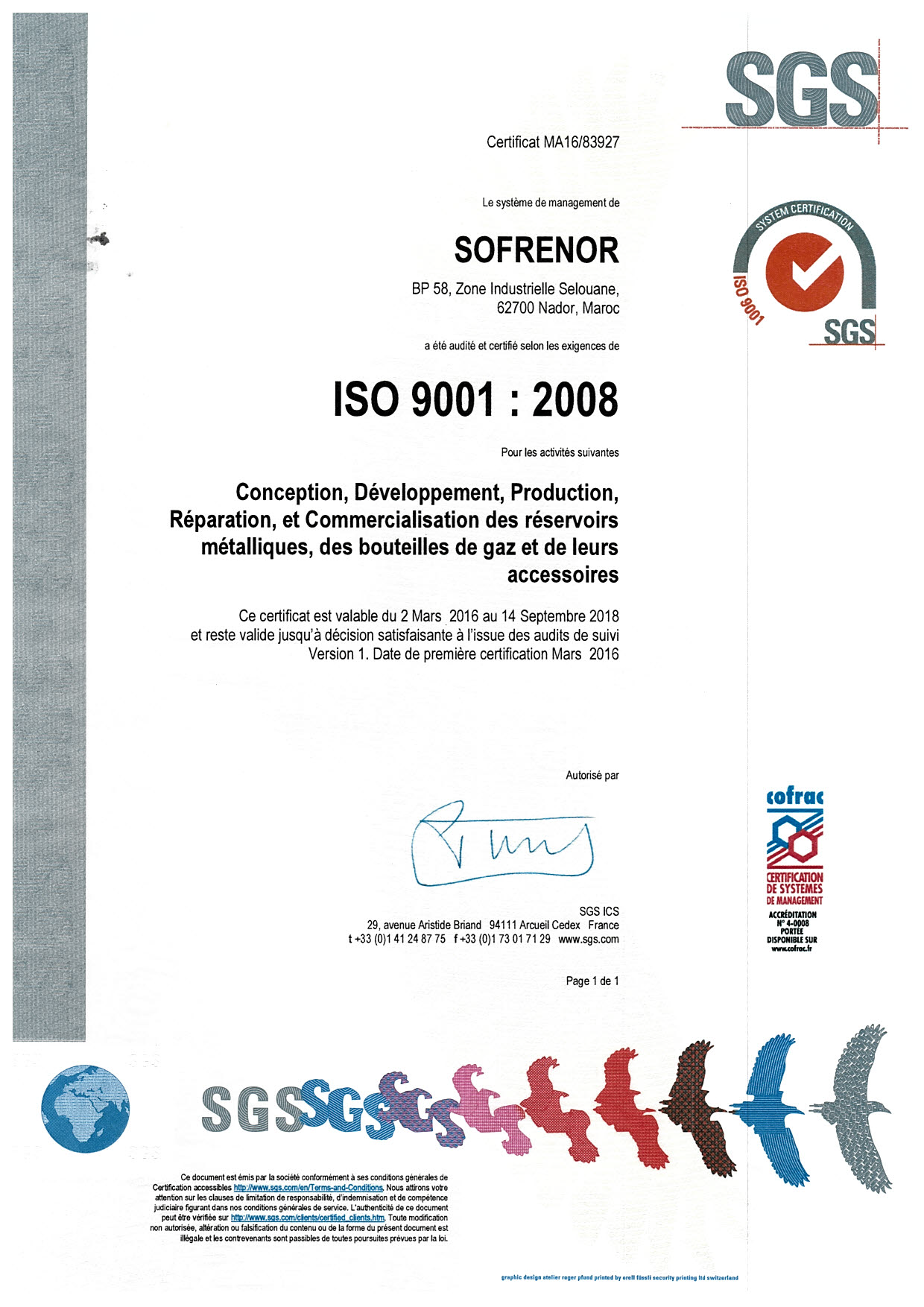 ISO 9001 : 2008